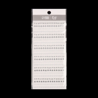 Стразы жемчужные для декора ногтей, на клеевой основе, цвет серебристый/белый