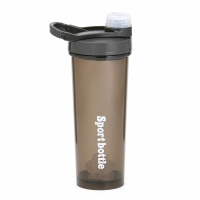 Шейкер спортивный для воды и спортивного питания, 700 мл, PowerPlus, 18 х 9.2 см, черный