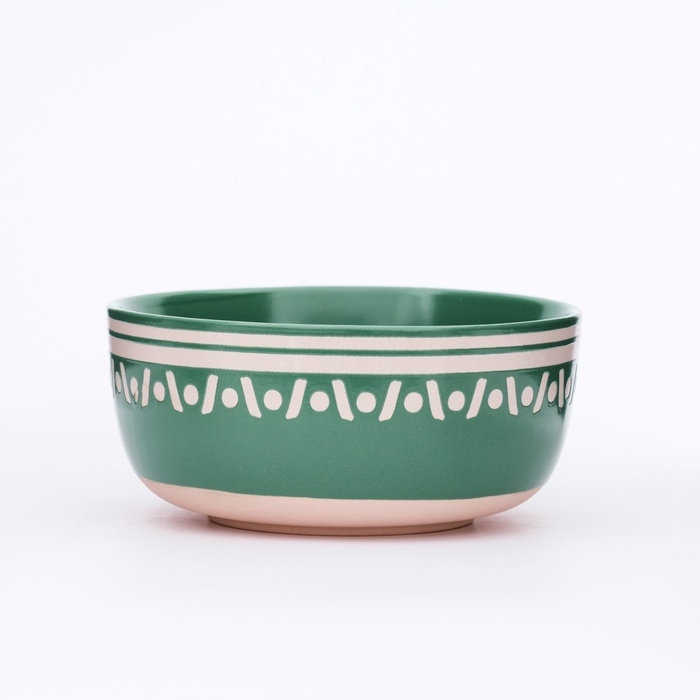 Глубока тарелка Глубока тарелка "Орнамент", 15х7 см, 700 мл