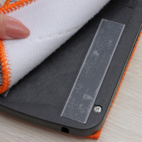 Швабра с отжимом Доляна, двусторонняя насадка из микрофибры 38&times;12 см, стальная ручка 134 см