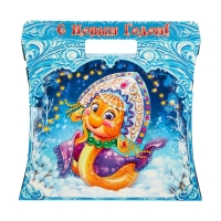 Новый год. Подарочная коробка "Сумка со змеей" 24,5 х 11,5 х 23 см.