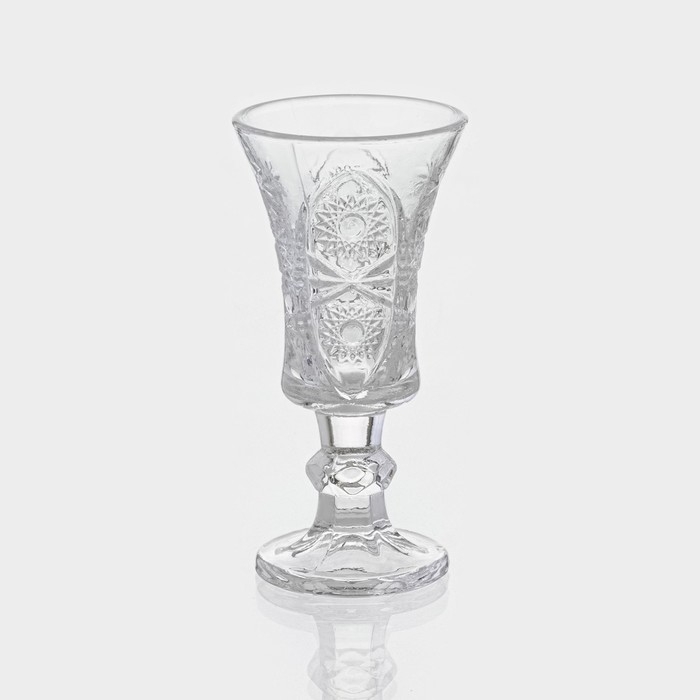 Набор рюмок стеклянных &laquo;Ледяная звезда&raquo;, 35 мл, 10,5&times;5 см, 6 шт