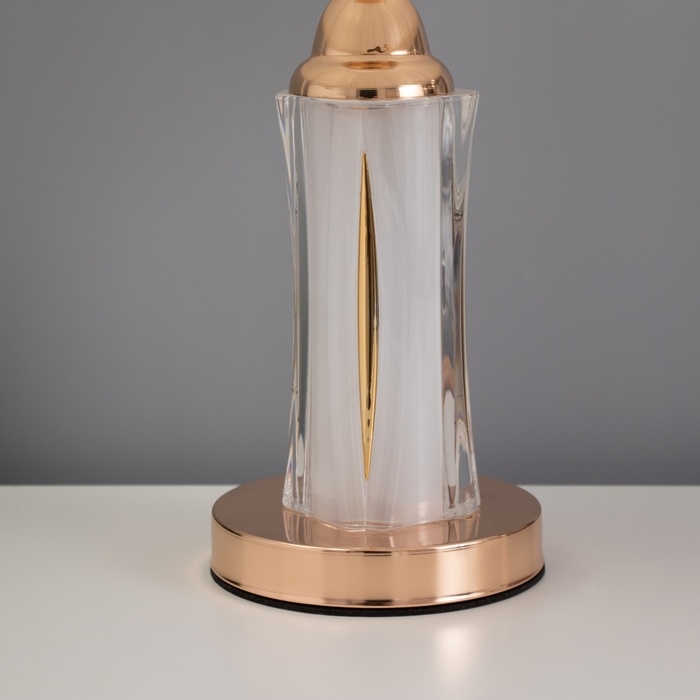 Лампа настольная Лампа настольная "Ясмин" 1х40Вт Е27 1х3Вт LED золото 25х25х43см