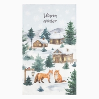 Полотенце Этель "Forest animals" 40x73 см, 100%хл, саржа 190 г/м2