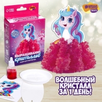Выращивание кристаллов. Опыты. Лучистый кристалл «Волшебный единорог», набор для творчества Выращивание кристаллов. Опыты. Лучистый кристалл «Волшебный единорог», набор для творчества