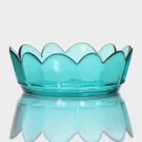 Салатник стеклянный фигурный «Цветочный», 900 мл, 19,5×6,5 см Салатник стеклянный фигурный «Цветочный», 900 мл, 19,5×6,5 см