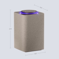 Умная колонка Яндекс Станция Макс 3 с Алисой (YNDX-00053E), Zigbee, 65 Вт, Wi-Fi, BT, 4K,пульт ДУ, бежевая