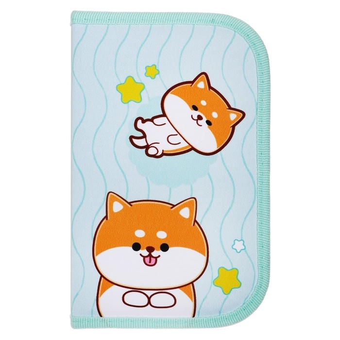 Пенал 1 секция, 130 х 210 х 40 мм, 2 откидные планки, тканевый, Calligrata TOP, Content Пенал 1 секция, 130 х 210 х 40 мм, 2 откидные планки, тканевый, Calligrata TOP, Content "Сиба"