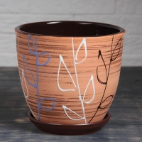 Горшок цветочный Ленок 2,5л с подставкой Горшок цветочный Ленок 2,5л с подставкой