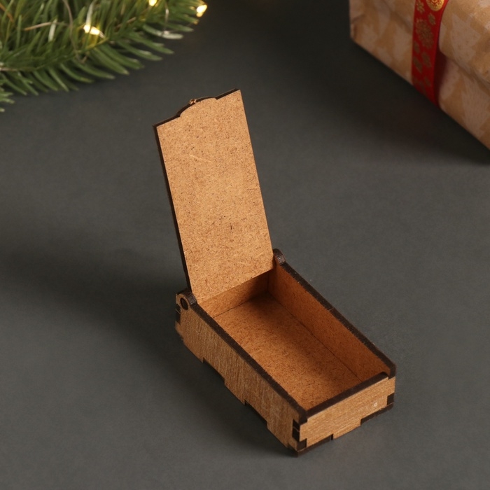 Новогодняя шкатулка "Мешок" 7х4х2 см