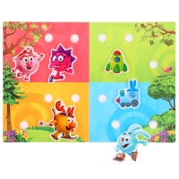 Игра развивающая на липучках "Изучаем цвета", Смешарики