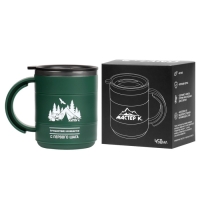 Термокружка "Мастер К" Поход "Путешествие начинается", 450 мл,сохраняет тепло 2 ч, зеленая Термокружка "Мастер К" Поход "Путешествие начинается", 450 мл,сохраняет тепло 2 ч, зеленая