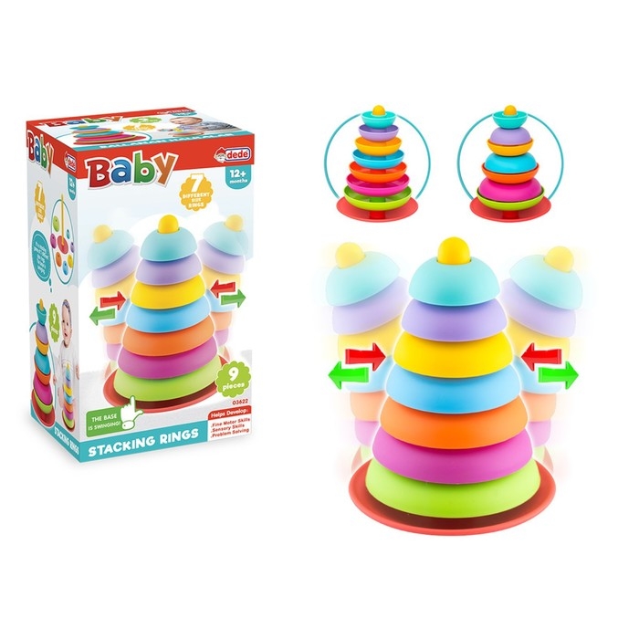 Логическая пирамидка &laquo;Тарелочки-неваляшки&raquo;