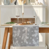 Дорожка Этель &laquo;Серебряные ветки&raquo;, 40х149 см, саржа 190 г/м2