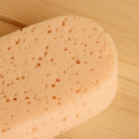 Мочалка банная 15х9 см бежевая "Добропаровъ" на подвесе Мочалка банная 15х9 см бежевая "Добропаровъ" на подвесе