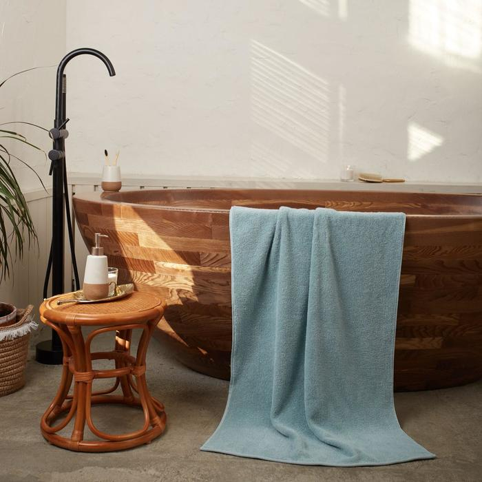 Полотенце махровое Этель Полотенце махровое Этель "Organic Mint" 70х130 см, 100% хлопок, 420гр/м2