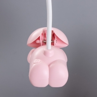 Настольная лампа "Робот" LED 5Вт USB АКБ розовый 11,8х7,8х31 см RISALUX