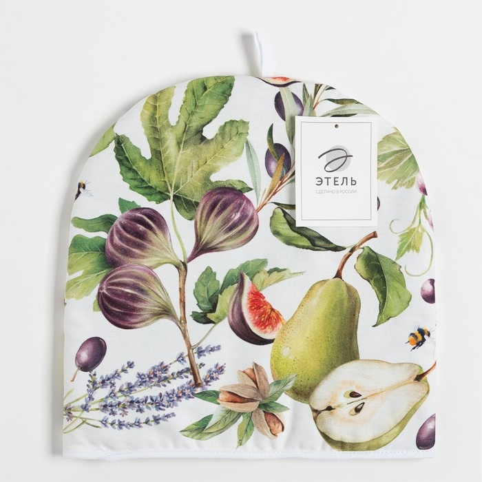 Грелка на чайник "Этель" Фруктовый сад 28х28см, 100% хл., 190г/м2