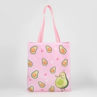 Шопер детский для девочки "Авокадо", без молнии, без подкладки, цвет розовый Шопер детский для девочки "Авокадо", без молнии, без подкладки, цвет розовый