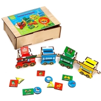 Сортер из дерева «Умный паровозик» Сортер из дерева «Умный паровозик»