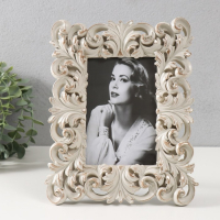 Фоторамка полистоун 10х15 см "Раскидистые листья" белая с патиной 23,2х18,4х2 см Фоторамка полистоун 10х15 см "Раскидистые листья" белая с патиной 23,2х18,4х2 см