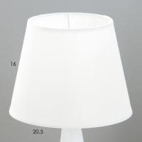 Лампа настольная 58084/1 1х40Вт Е27 белый 20х20х35,5 см RISALUX