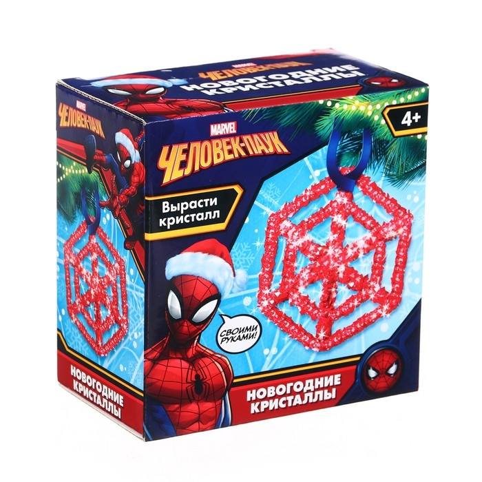 Набор для опытов MARVEL &laquo;Новогодние кристаллы: Человек-Паук&raquo;, своими руками
