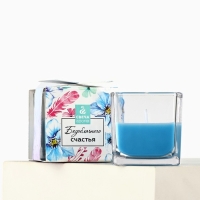 Ароматическая свеча &laquo;Безоблачного счастья&raquo;, аромат цветочный, 5,3 х 5,3 х 5,5 см.