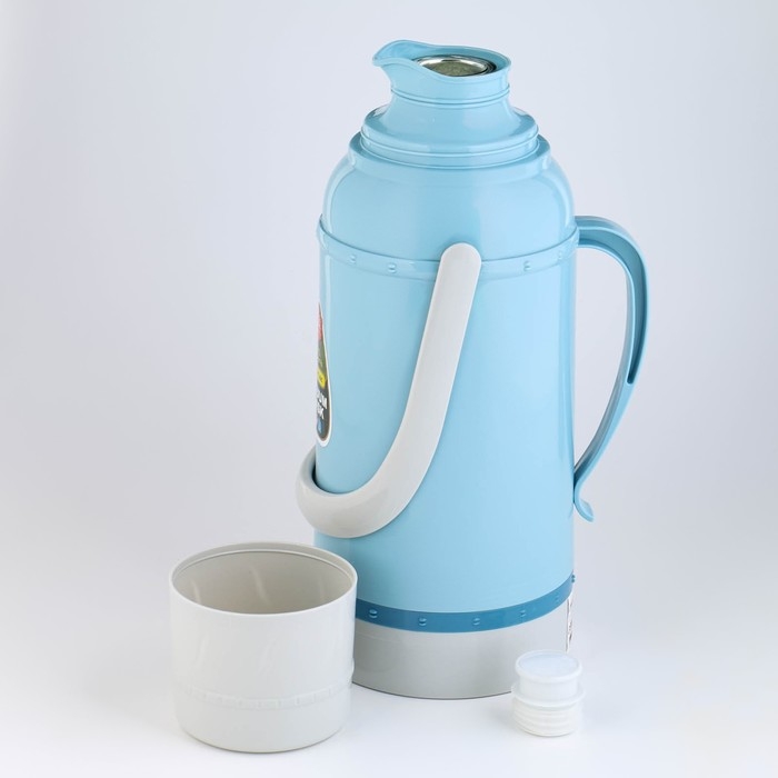 Термос 3.2 л, со стеклянной колбой, сохраняет тепло 12 ч, микс