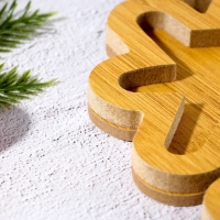 Новый год. Менажница деревянная &laquo;Снежинка&raquo;, 25 х 25 см