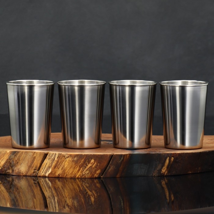 Набор стаканов &laquo;Принцип мужчины&raquo;, 4 шт х 150 мл