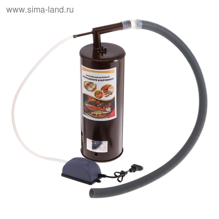 Коптильня холодного копчения "Дым Дымыч" 01Б, дымогенератор, 50 л, коричневая