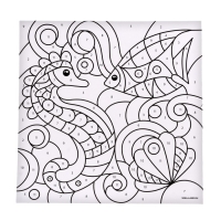 Фреска песком "Морской дуэт" + 9 цветов песка по 4 гр, блёстки, стека Фреска песком "Морской дуэт" + 9 цветов песка по 4 гр, блёстки, стека