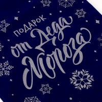 Подарочный мешок «Подарок от Деда Мороза», 60 х 40см, синий бархат Подарочный мешок «Подарок от Деда Мороза», 60 х 40см, синий бархат