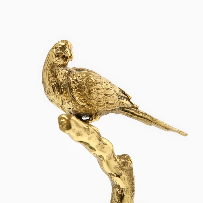 Статуэтка &laquo;Птица&raquo; мрамор латунь 22 х 9 х 30 см