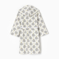 Халат детский НАЧЕС, цвет белый/слоники, рост 98 см