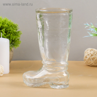 Ваза "Ботфорт" прозрачная d=8.5см h=18,5х11см, 0,46л Ваза "Ботфорт" прозрачная d=8.5см h=18,5х11см, 0,46л