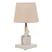 Настольная лампа "Нежность" Е14 40Вт бежевый 20х20х31см RISALUX