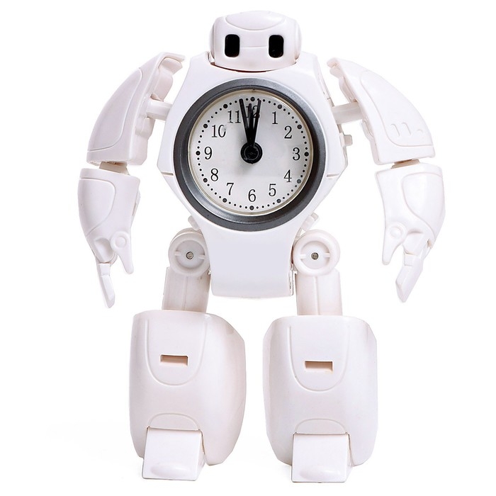 Робот «Будильник», трансформируется, звуковые эффекты, цвет белый Робот «Будильник», трансформируется, звуковые эффекты, цвет белый