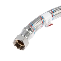 Подводка гибкая для воды AQUALINE "Гигант", внутренняя/внутренняя резьба 1", угловая, 60 см