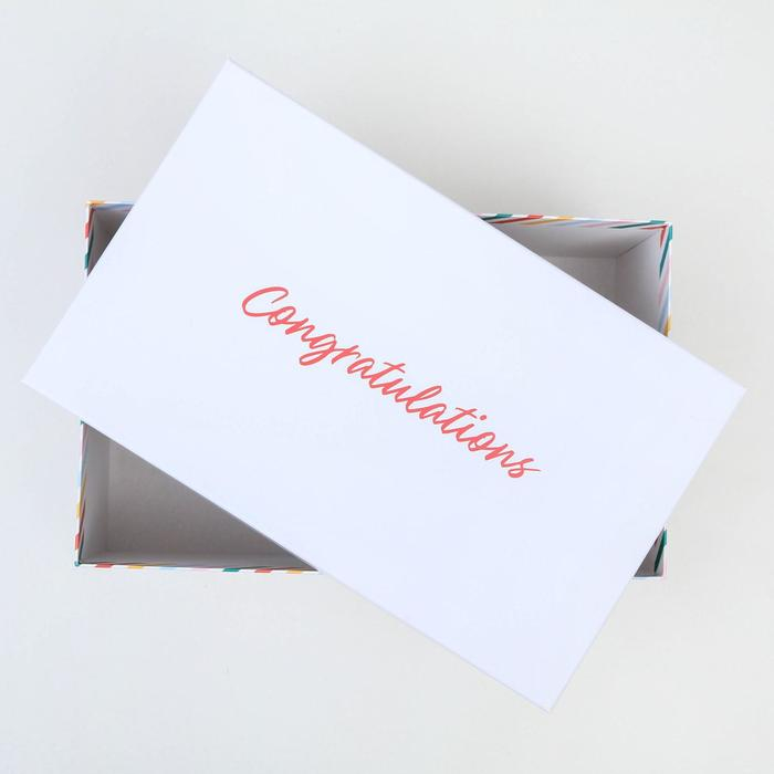 Набор коробок 15 в 1, упаковка подарочная, &laquo;Поздравляю!&raquo;, 12 х 7 х 4 см - 46,6 х 35,2 х 17.5 см