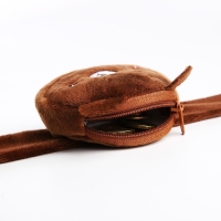 Кошелёк-браслет на молнии, цвет коричневый