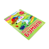 Бумага цветная двусторонняя А4, 10 листов, 10 цветов "Альт. Hobby time", тонированная, блок 80 г/м&sup2;, МИКС