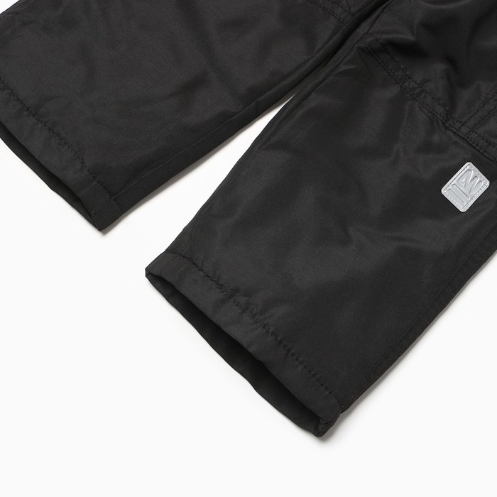 Полукомбинезон утеплённый для мальчиков, цвет чёрный, рост 86 см Полукомбинезон утеплённый для мальчиков, цвет чёрный, рост 86 см