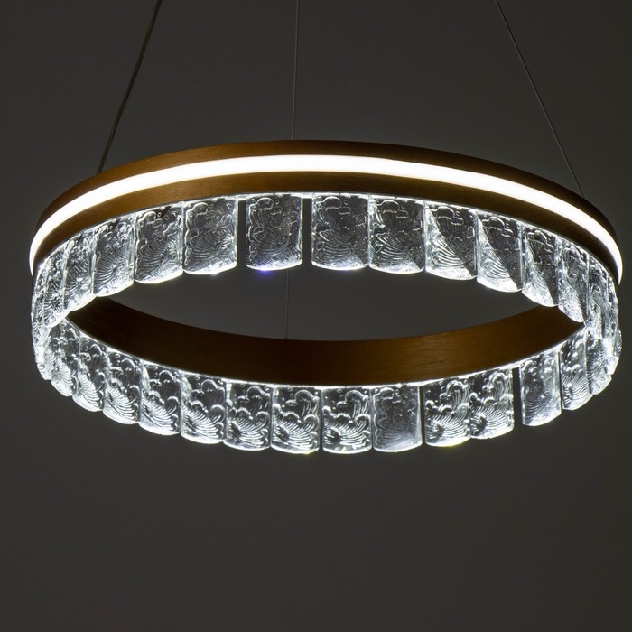 Светильник "Джес" LED 100Вт золото 39х39х9 см BayerLux