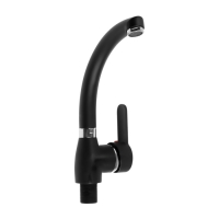 Смеситель для кухни ZEIN Z2231, излив "утка", картридж керамика 40 мм, черный