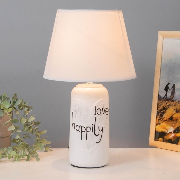 Настольная лампа 16602/1 E14 40Вт белый 38х38х25 см RISALUX