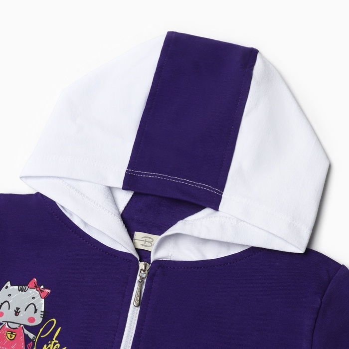 Комплект для девочки (толстовка, брюки ), цвет фиолетовый, рост 98 см Комплект для девочки (толстовка, брюки ), цвет фиолетовый, рост 98 см