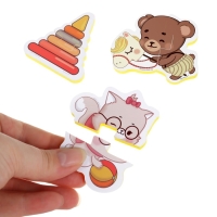 Пазлы для ванны EVA &laquo;Малыши и их игрушки&raquo;, 6 пазл, 12 дет.