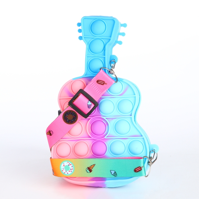 Сумка детская для девочки на молнии &laquo;Выбражулька&raquo;, pop it, цвет розовый/голубой